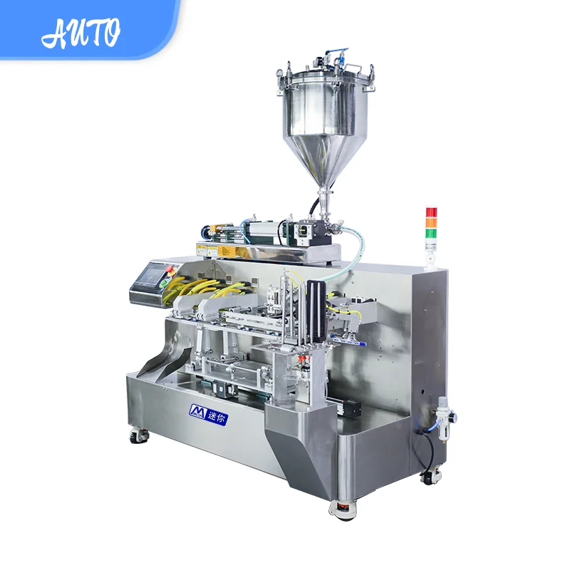 Easy to operate oats Jam cosmetic filling machine cream Ketchup packaging premade pouch machine