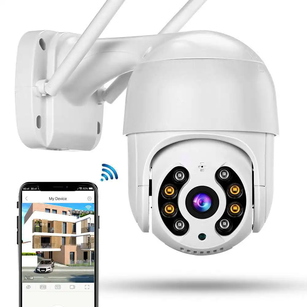  ICsee app Mini PTZ HD 1080P беспроводная Wi-Fi IP-камера безопасности наружная Водонепроницаемая ptz-камера