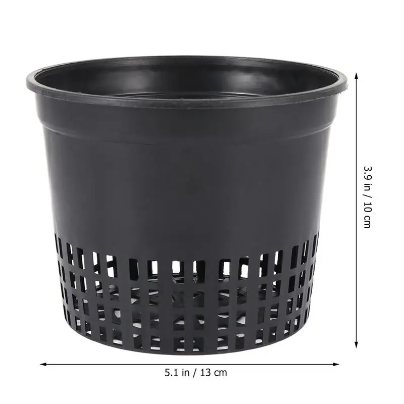 Basket Water Grass Planting Pot For Aquarium 10PCS Plastic Growing Cups Planting Soilless Basket Hydroponics Plastic Home
