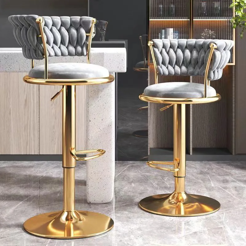 Low Price Adjustable commercial bar stool sillas pu leather high bar chair for coffee shop home kitchen chairs