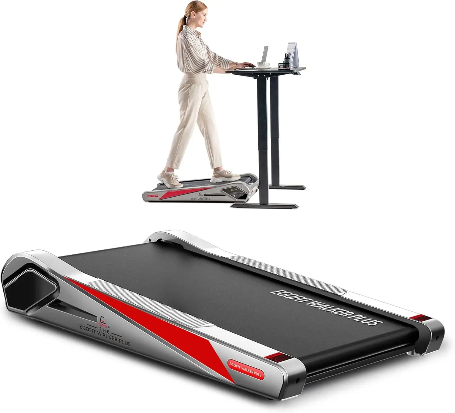 Ultra mini Compact Walking Pad Treadmill with Incline to Fit Desk Walking Pad Treadmill with APP Remote Control