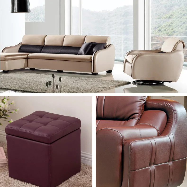 Artificial leather PU synthetic leather fabric faux leather factory for bag sofa car