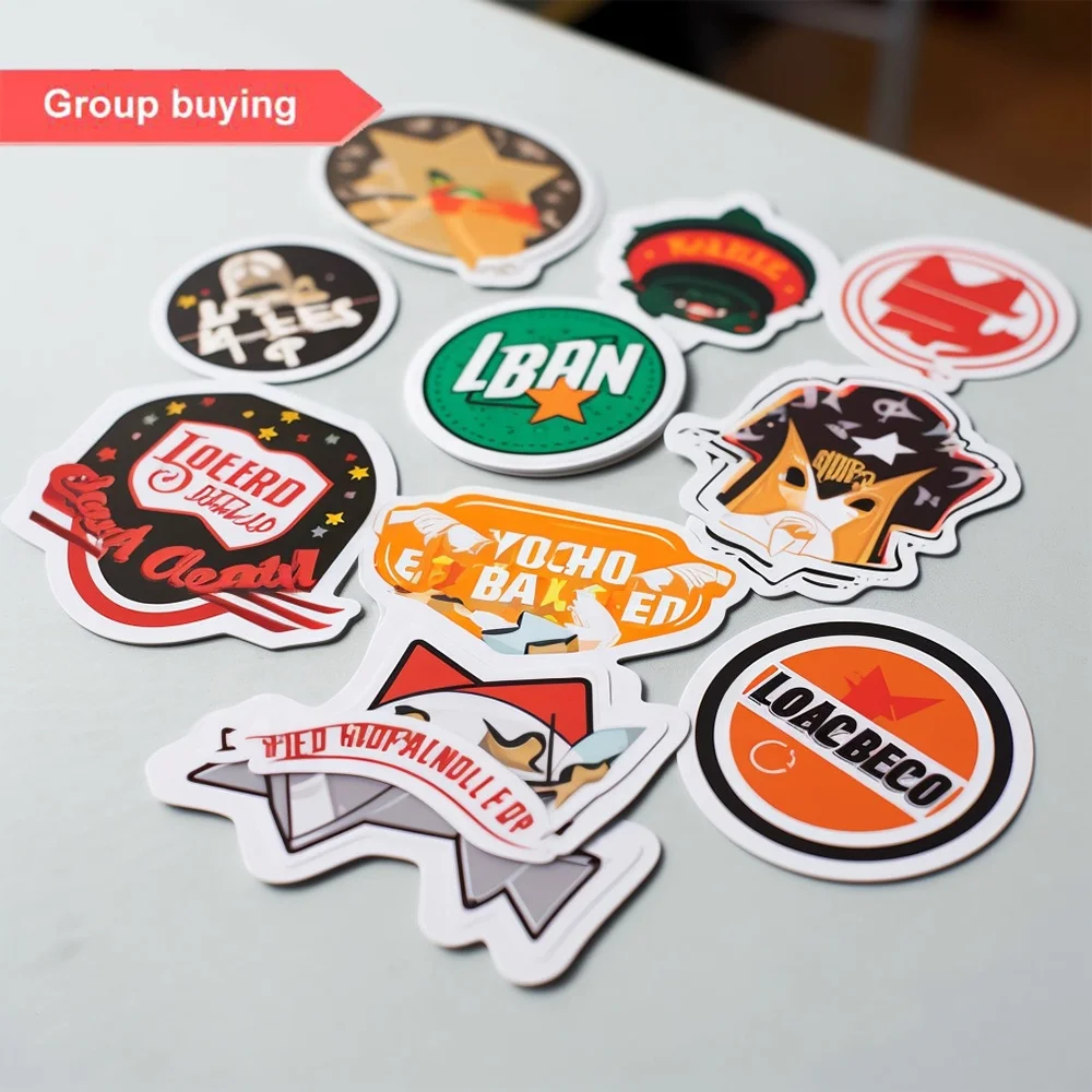 High Quality Crystal Code Labels Personalised Logo Vinyl Kiss-Cut Stickers Custom Service Uv Proof Die Cut Sticker Printing