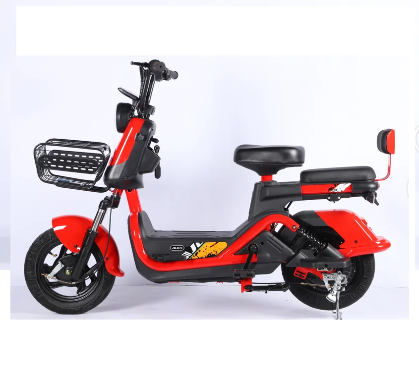 Carbon Steel Anti-Theft Alarm Powerful Battery Life Electric Bicycle Scooter 350W 500W Motor 48V 60V Battery 70KM Long Range