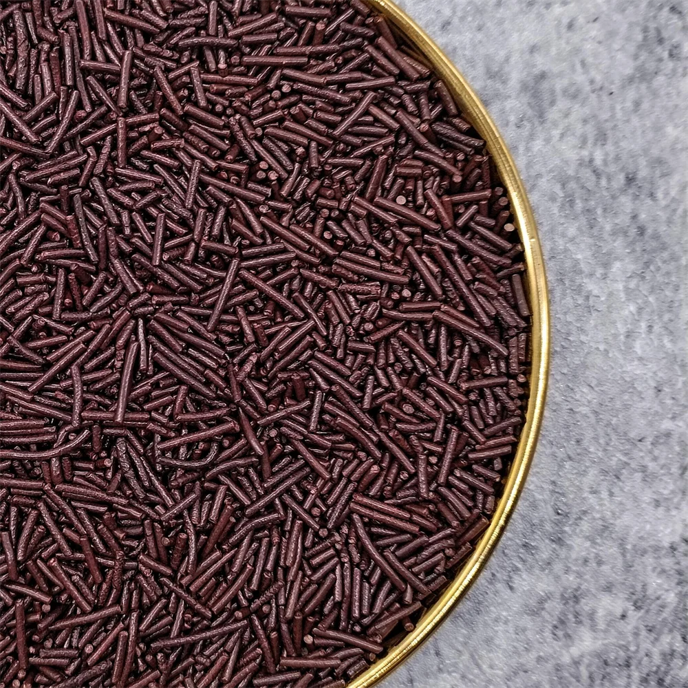 Chocolate Vermicelli Edible rainbow cake sprinkles jimmies decorations for doughnut cupcake birthday cake decorating tools