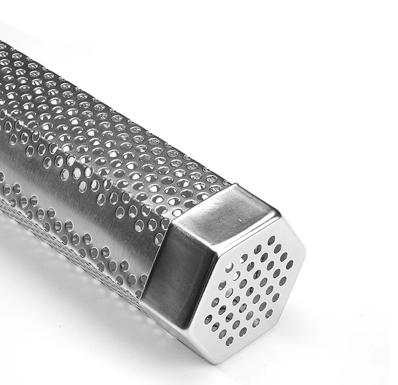 12' Smoker Tube Cooking Tool Smoking Meat Barbecue Accessories 430 Stainless Steel Hexagon Smoker Tube