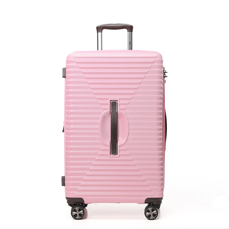 Goby London Leather Suitcase Strong Durable PC Aluminum Luggage for Outdoor Travelling Lock Opening Spinner Caster Factory Price