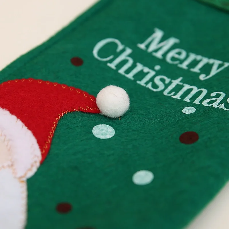 Christmas Decorations Wine Bottle Gift Bags Xmas Drawstrings Gifts Bags Table Party Decorations Christmas Red Wine Bottle Cover