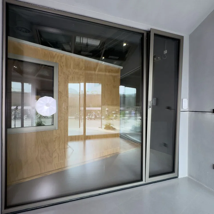 Double Glazed Glass Automatic Open System Aluminum Electric Tilt And Turn Window