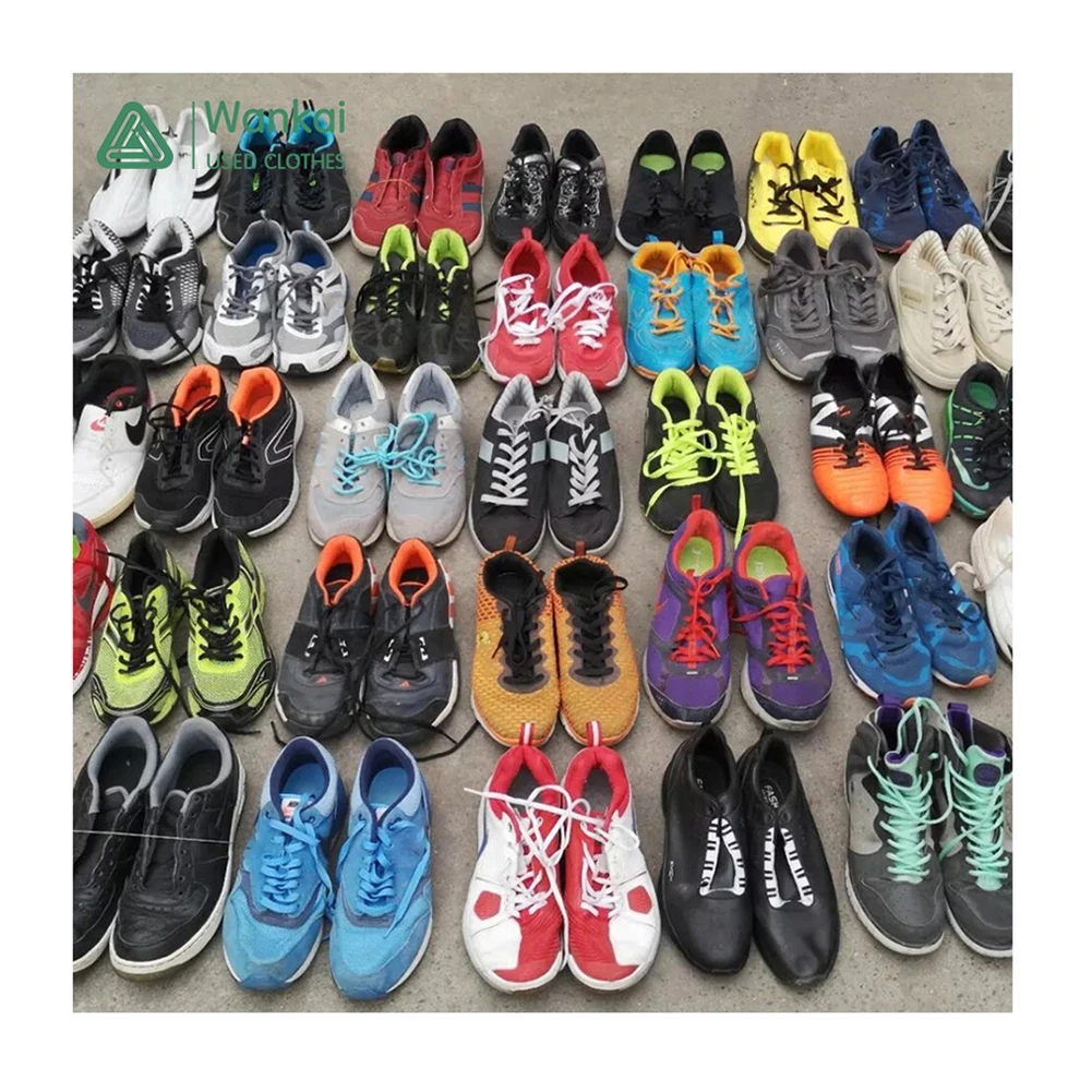 Cwanckai High Quality Stock Sports Factory Wholesale Men Shoes Sneaker Used Shoes In Bales From America