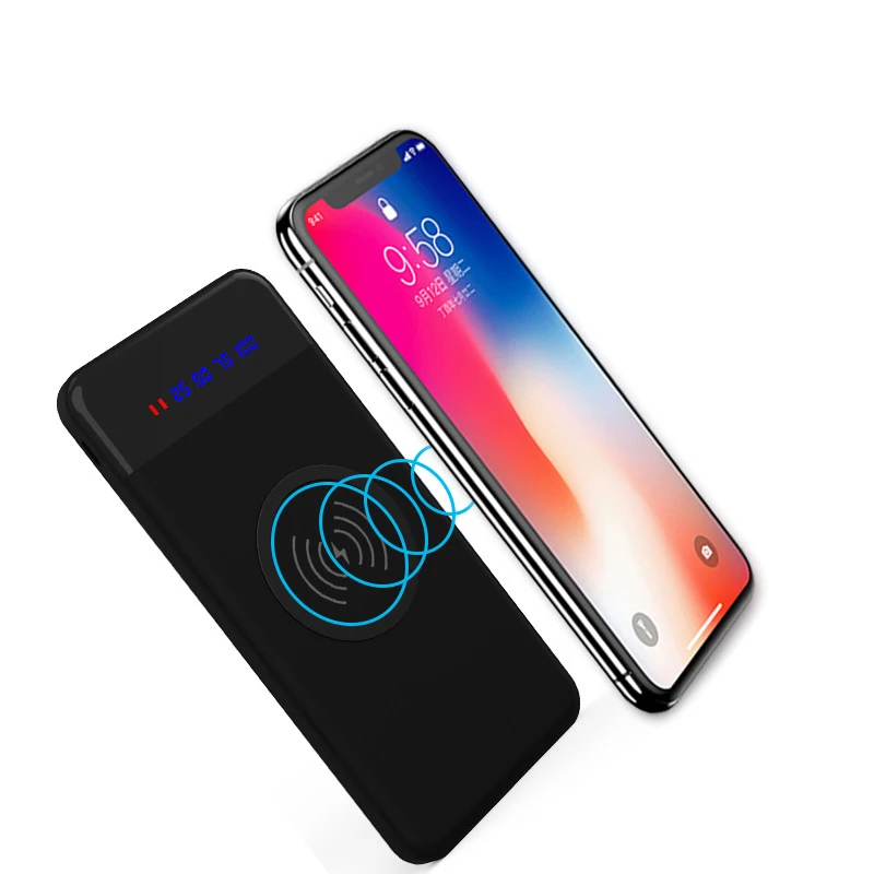 Powerbank 10000mAh For mobile phone Wireless Charger Fast Charger External Battery Portable Charger