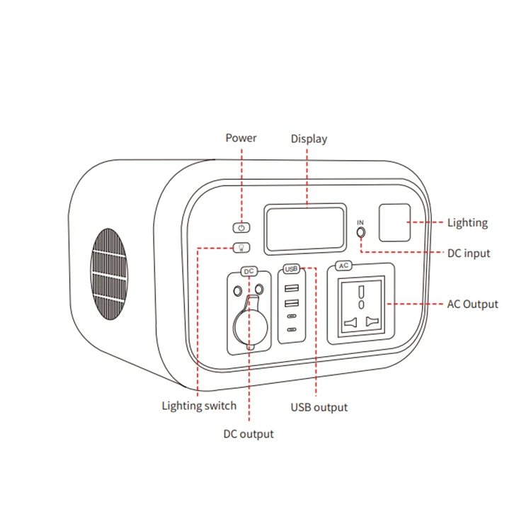 E Sun affordable High Quality 600W Lithium Solar Generator Portable Power Station durable Emergency Power Supply