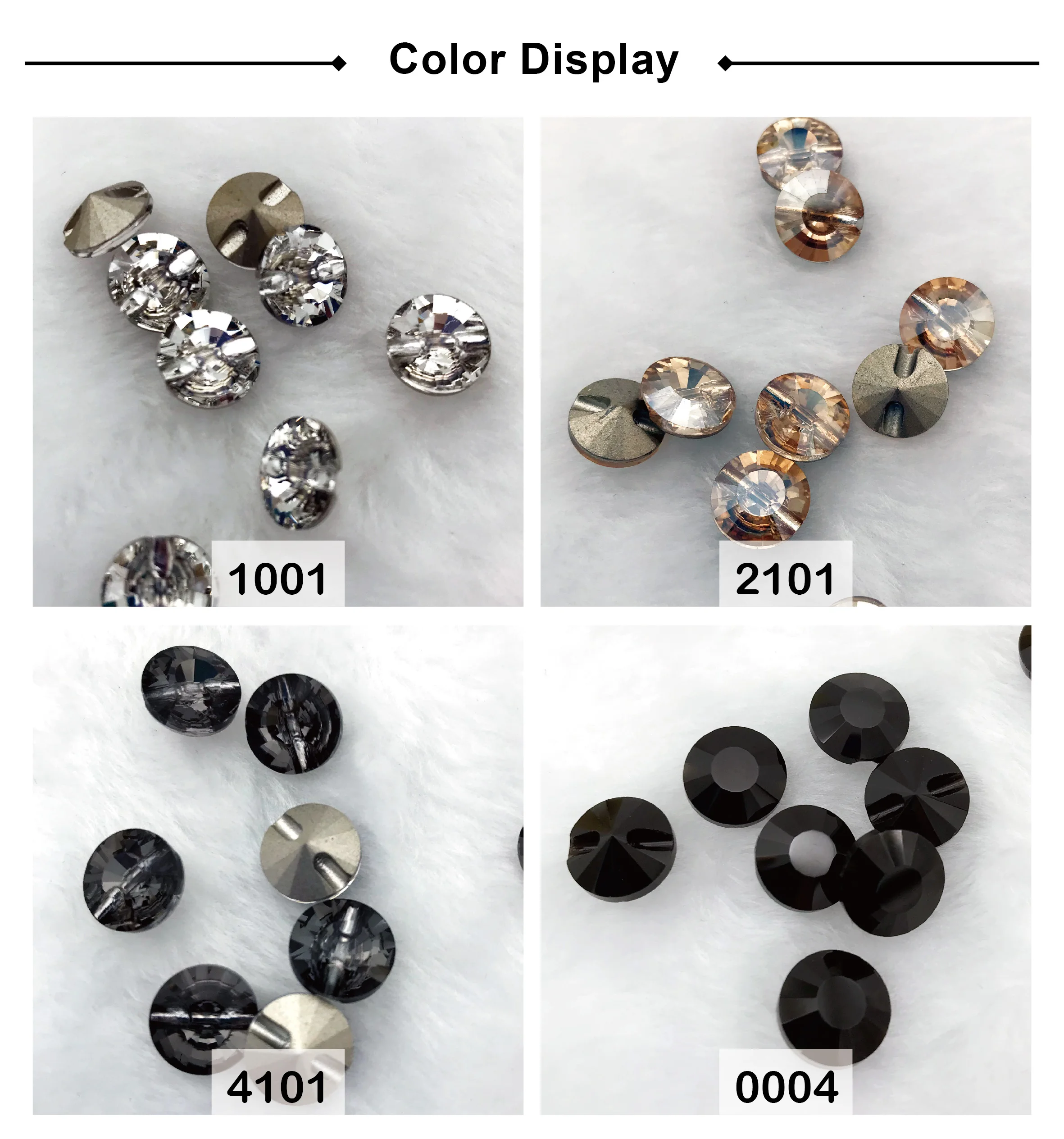 12mm rhinestone crystal diamond shaped buttons for sweater