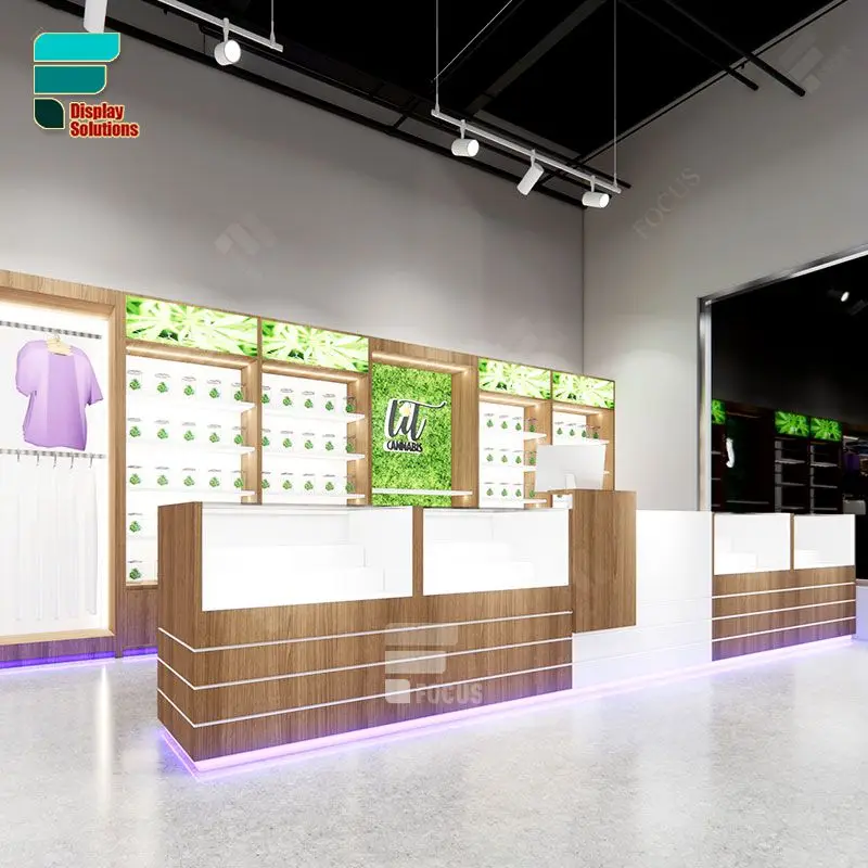 Modern Cigarette Display Case Retail Store Showcase Glass Counter Smoke Shop Suppliers Smoke Shop Display Racks