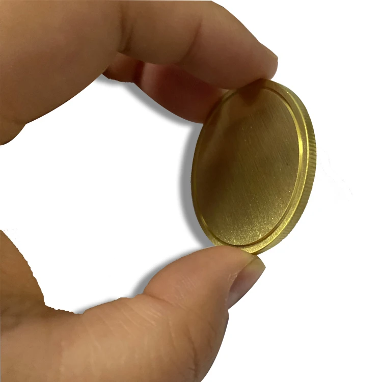 OEM Service Round Metal Brass Copper Coin for Artware