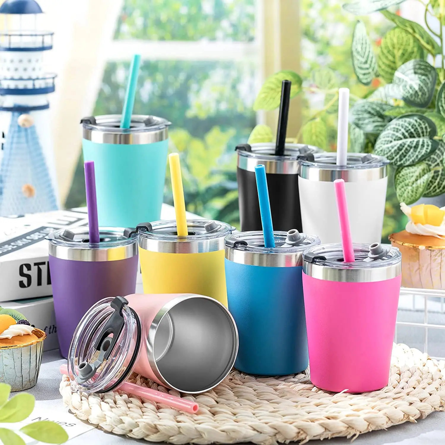 Hot Selling Stainless Steel Kids Sippy Cup Stainless Steel Reusable Tumbler Quality Kids Water Bottle With Straw Lid
