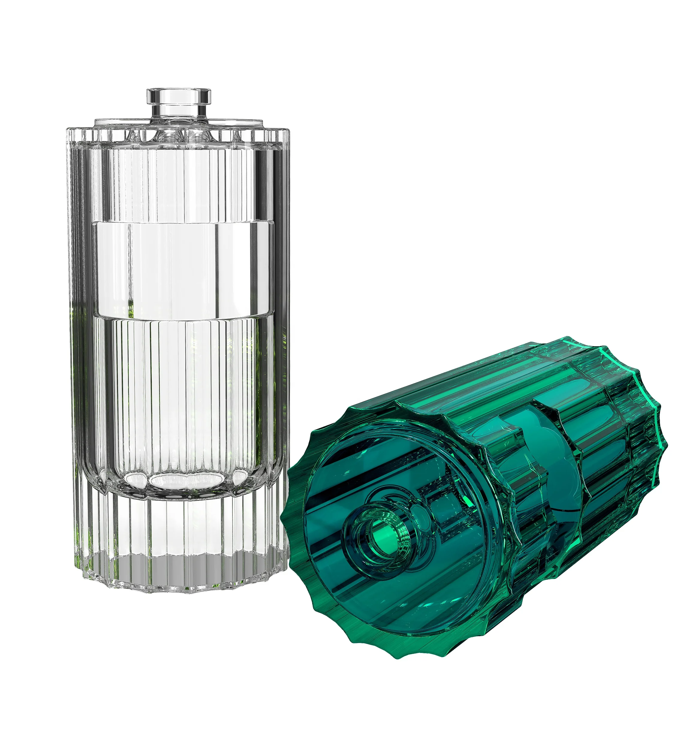 Wholesale Customer Label Perfume Bottle Empty Flacon Frosted Glass China 30 Ml 50 Ml 100ml  Clear Black