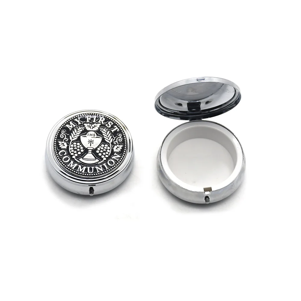 European and American religious high-end Holy Grail Holy Communion Rosary Box Jewelry Metal Packaging Catholic Necklace Gift Box