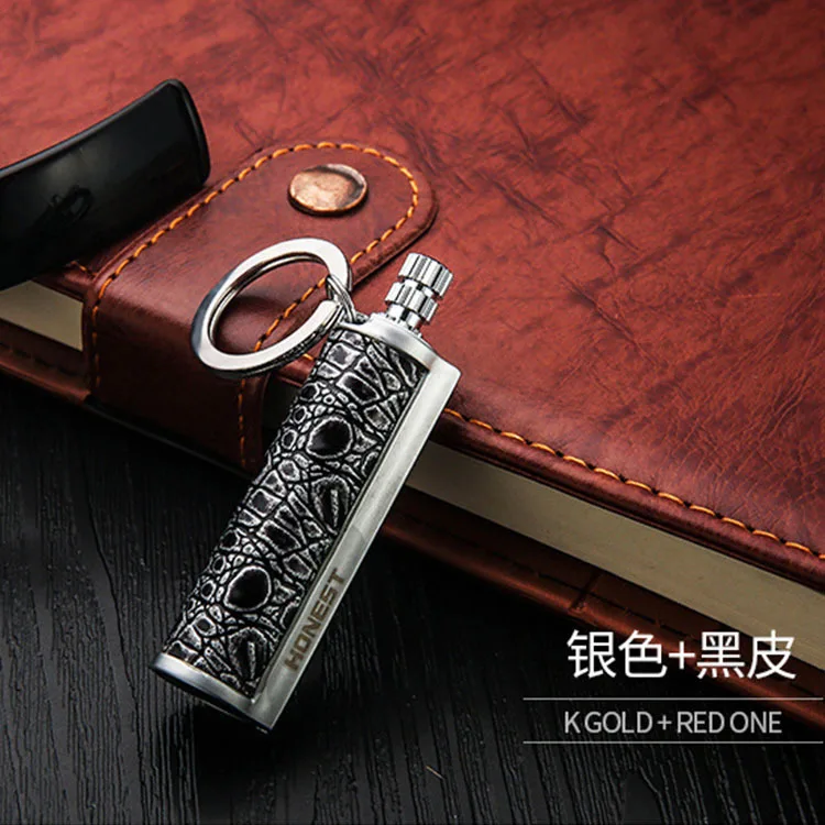  Outdoor Survival Tool Metal Permanent Match Waterproof Lighter Keychain Flint Fire Starter Kerosene Camping Gadgets