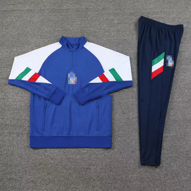 Euros 2024 Accessories OEM Vintage Style Italy Retro Soccer Football Jersey Training TrackSuit