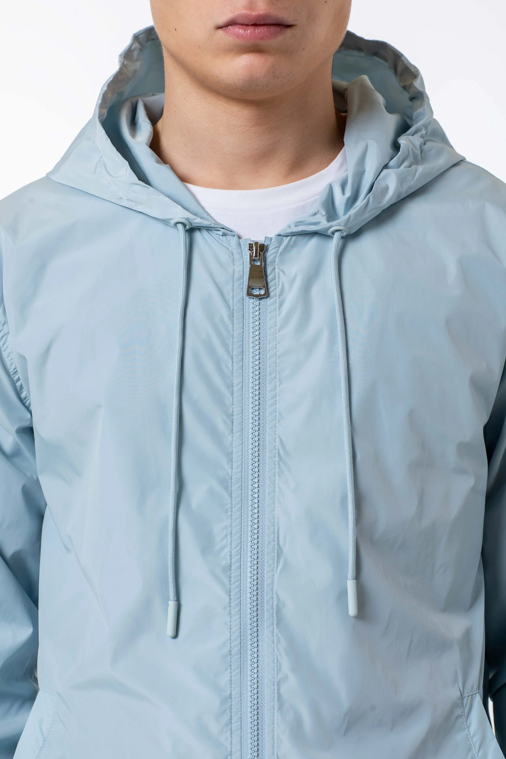 OEM Custom  Spring Streetwear  Light Weight  Men Casual Nylon Cargo Jackets  Custom Windbreaker  With Hood for Men