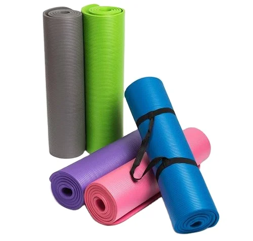 Wholesale Eco Friendly Fitness Nbr Foam Organic Yoga Mat Non Slip Different Color Thick Promotional Sport Mat Yoga