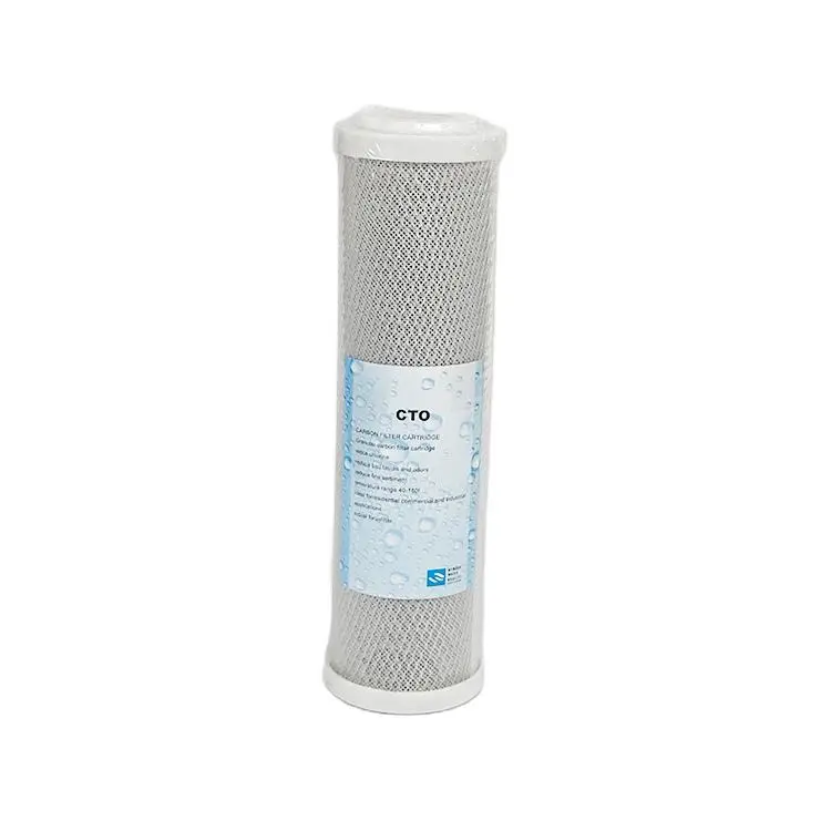 10 inch CTO Carbon block  alkaline 5 micron water filter cartridge