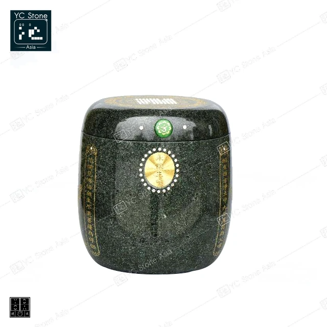 YC STONE ASIA: Cheap Marble or Granite Cremation Urn for Accessories Marble Granite Onyx Urns for ashes of the deceased