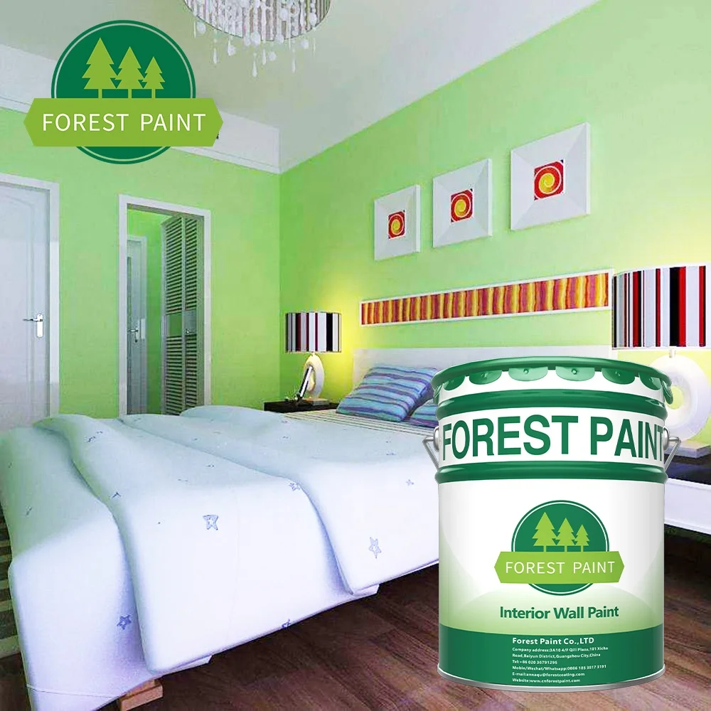 FOREST Special environmental emulsion beautiful decorative interior latex wall color house paint color chart for block building