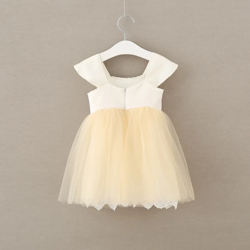 Fashion Korean Baby Girls Cotton Sleeveless Sweet Happy Birthday Dress