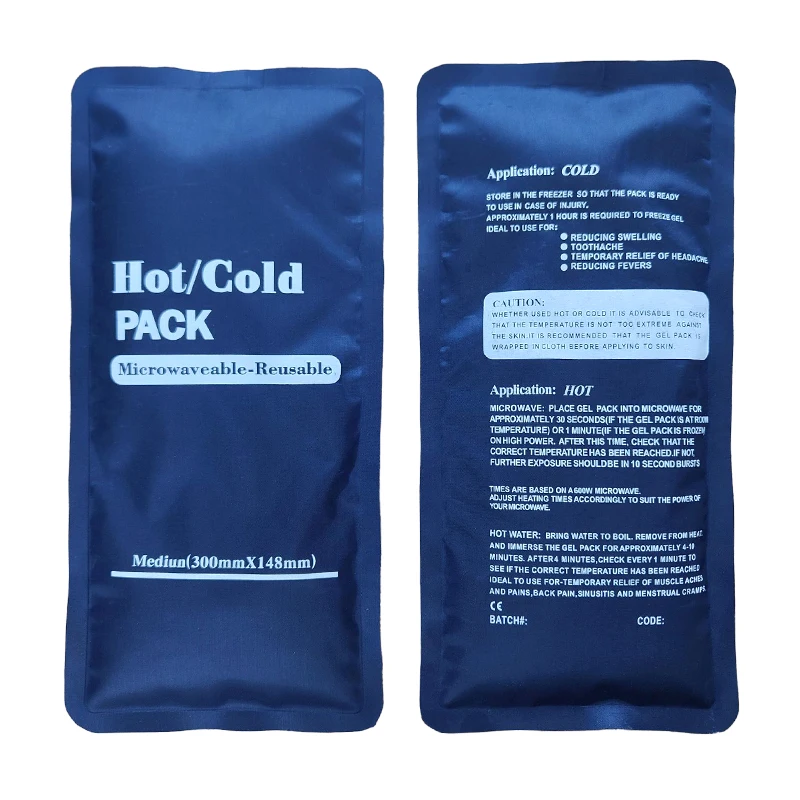 High Quality Blue Red Body Medical Therapy Health Care Reusable Ice Gel Hot Cold Packs