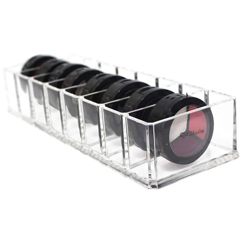 
hot cosmetic makeup acrylic Compact organizer clear brush eyeshadow palette holder 