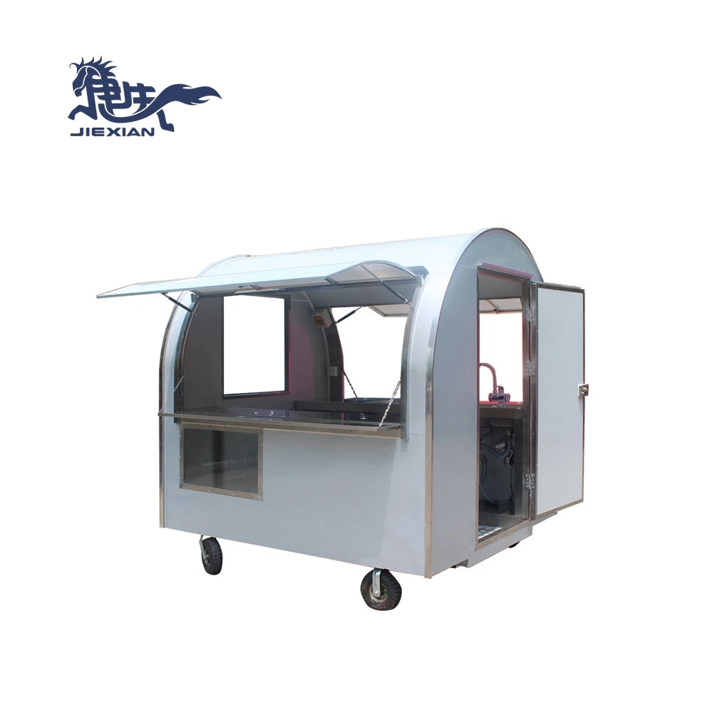JX-FR220WA Most popular street food truck kiosk cart / mobile juice bar fruit coconut cart kiosk
