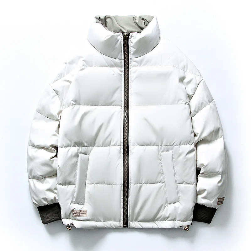 
YAPU 2021 outer wear winter casual thick outdoor youth puff warm hooded black gray white red padded duck down jacket 