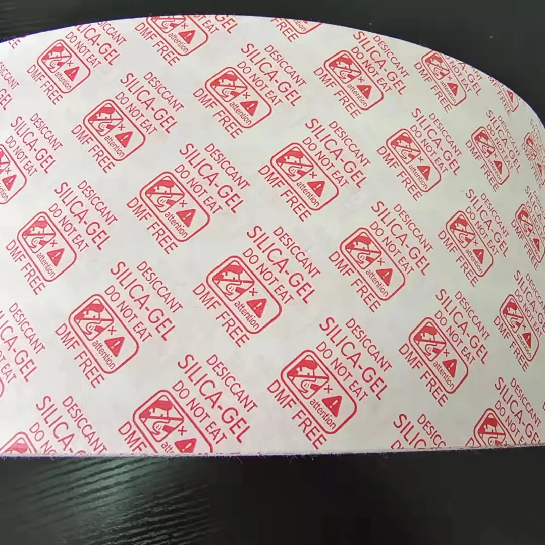 Biodegradable Wood Pulp Plastic Free Food Grade Heat Seal Filter Paper for absorbent packaging silica gel