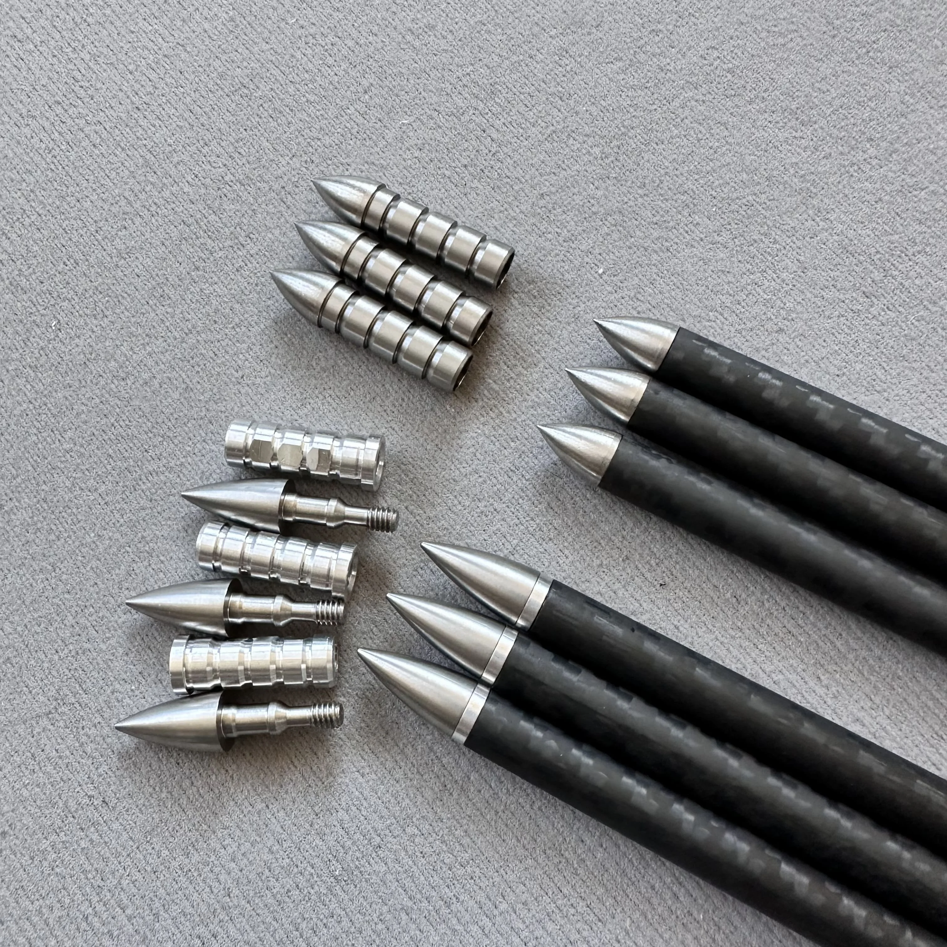 Stainless Steel New Archery Screw in Arrow tip arrowhead hunting bow target field point practice