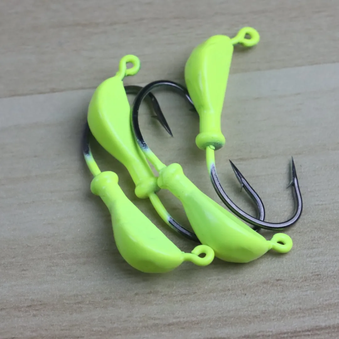 Banana Jig Heads 1/2oz 1/4oz 3/8oz 1/8oz Size Light Tackle Jighead  Hot Pink 2/0 High - Fishing Bait for Salt Or Freshwater