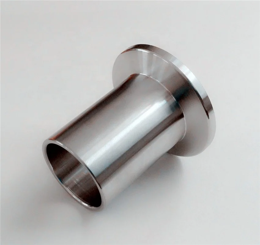 KF16 stainless steel vacuum long weld stub with KF flange
