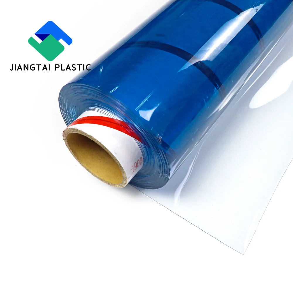 Jiangtai Super Clear Soft PVC Plastic Transparent Sheet Flexible clear PVC Film
