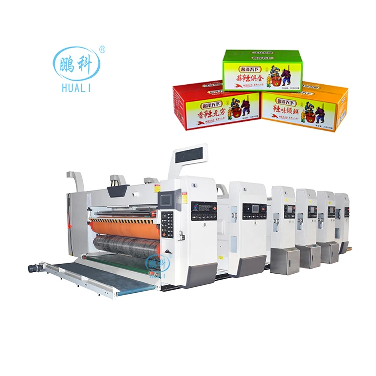Corrugated box machine cardboard printing slotting die cutting machine