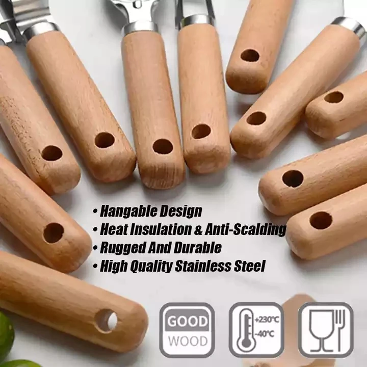 Hot Seller Stainless Steel 9 Pcs Kitchen Gadgets Portable Cheese Grater Can Opener Pizza Cutter Utensils Sets