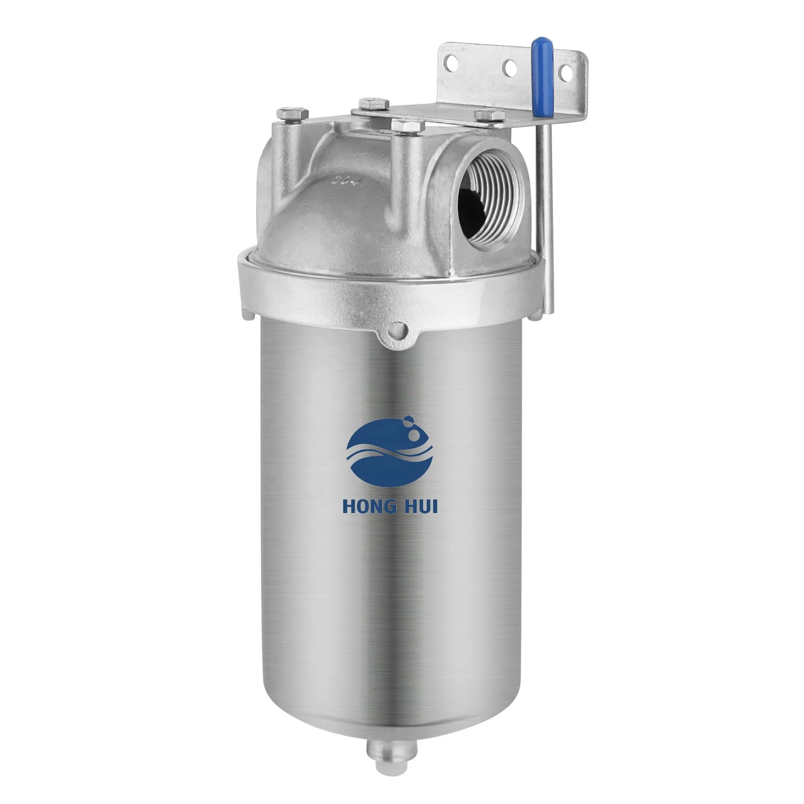 HONG HUI HMS-5C NSF Stainless Steel 304 Filter Housing 5 Inch Filter Housing Clear Water Filter Housing