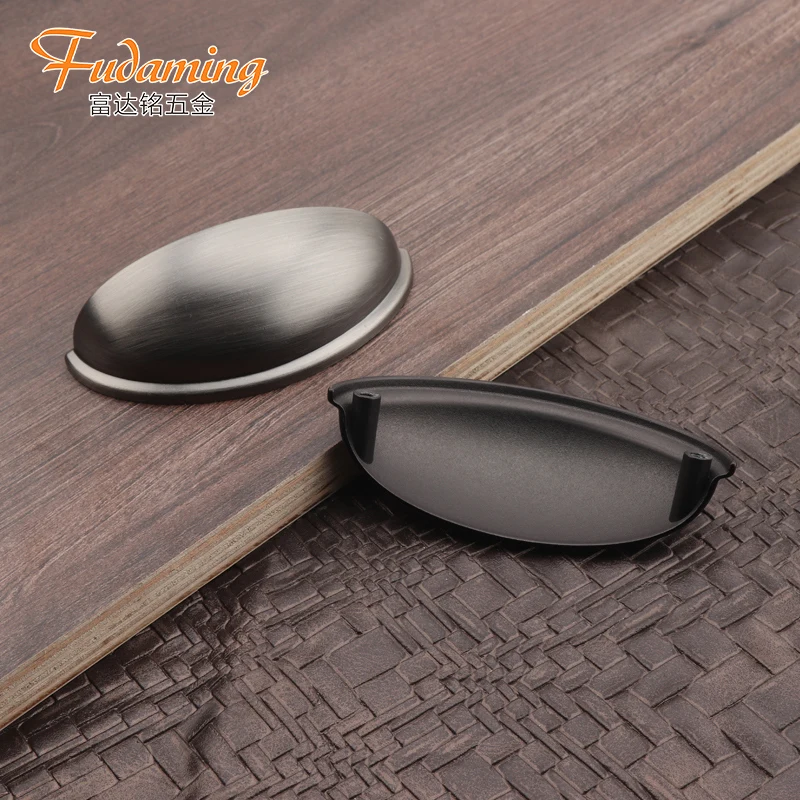 
FUDAMING vintage shell-shaped hardware handle for home furniture cabinet door 7182 