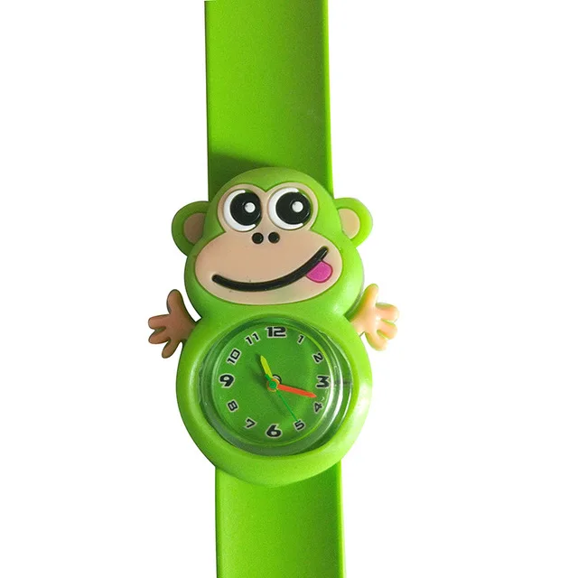 wholesale kids children boys girls lovely cute cartoon flower animal slap watches fashion students birthday gift quartz watches