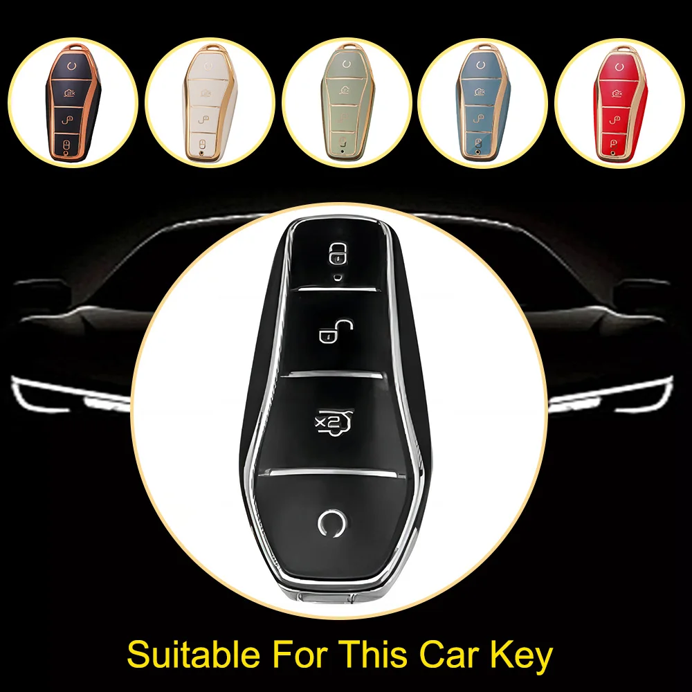 Innofit BYD1T1 In Stock Wholesale Car Key Sleeve TPU For BYD Han Ev Song Pro Qin DM i Dolphin Personalized Reasonable Price