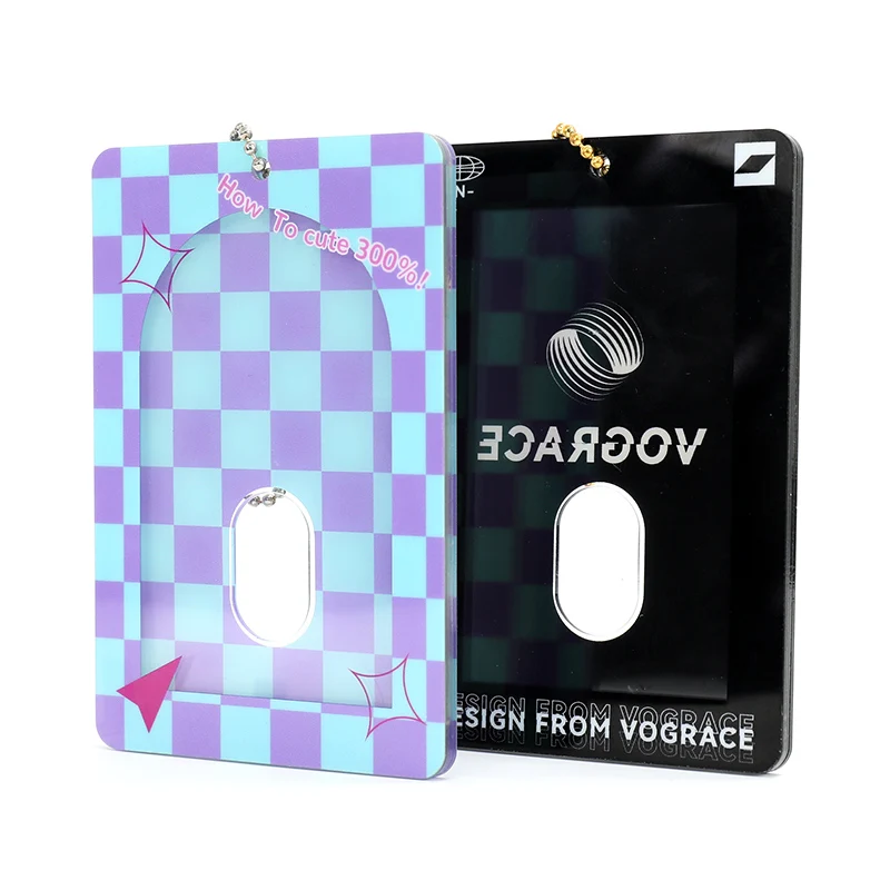 Vograce DIY Custom Double Sided Printed Make Charms Anime Acrylic Key Chain Accessories Card Holder Acrylic Keychains
