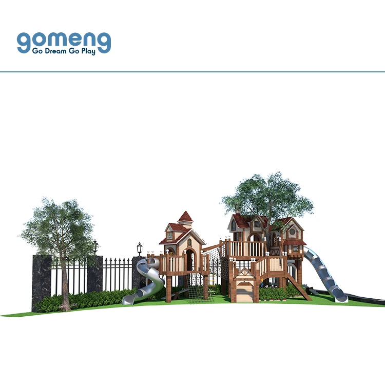 Kids Wood Outdoor  Wooden Playground