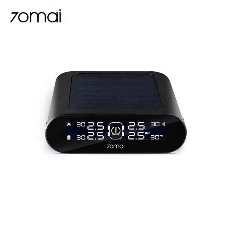 Car Digital Wireless Security Alarm APP Control Tpms Sensor Tire Pressure Monitoring System Gauge 70mai Lite T02