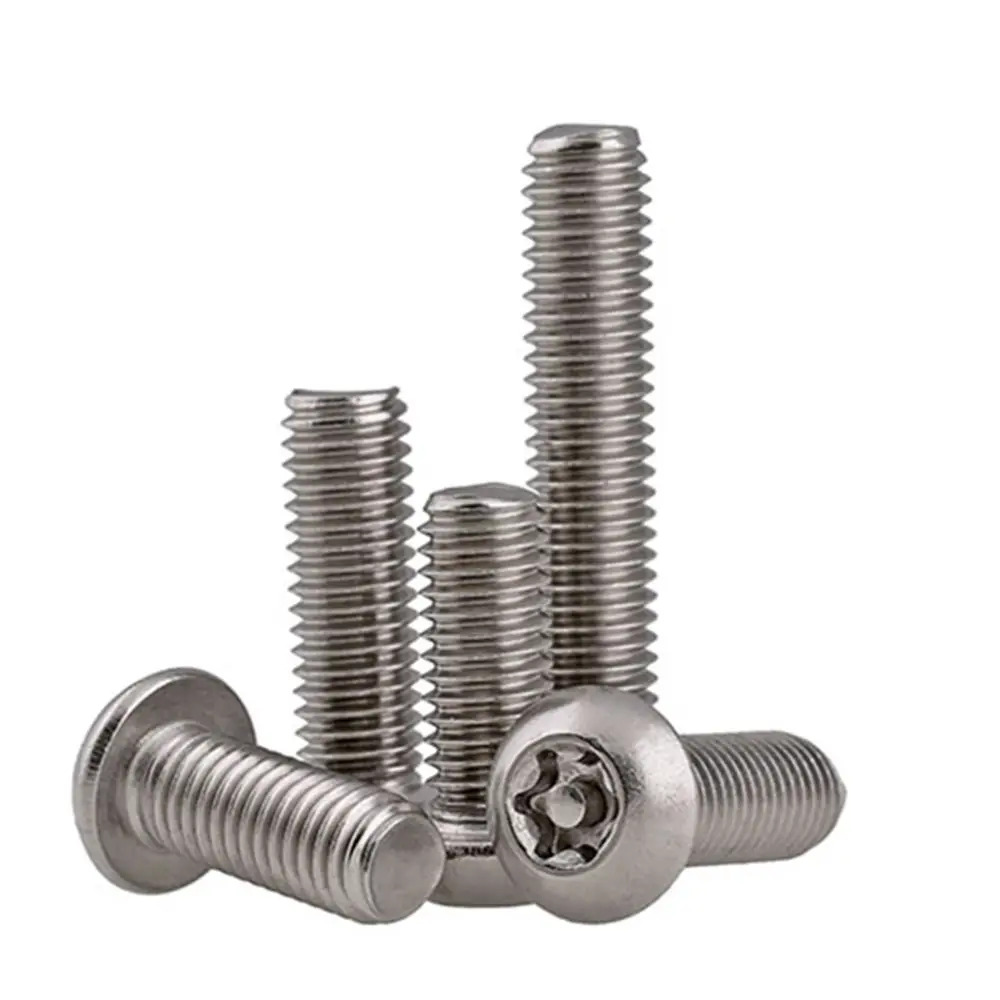 M3 M4 M5 M6 M8 M10 Stainless Steel Security Anti Theft Machine Screws With Torx Pin Round Head