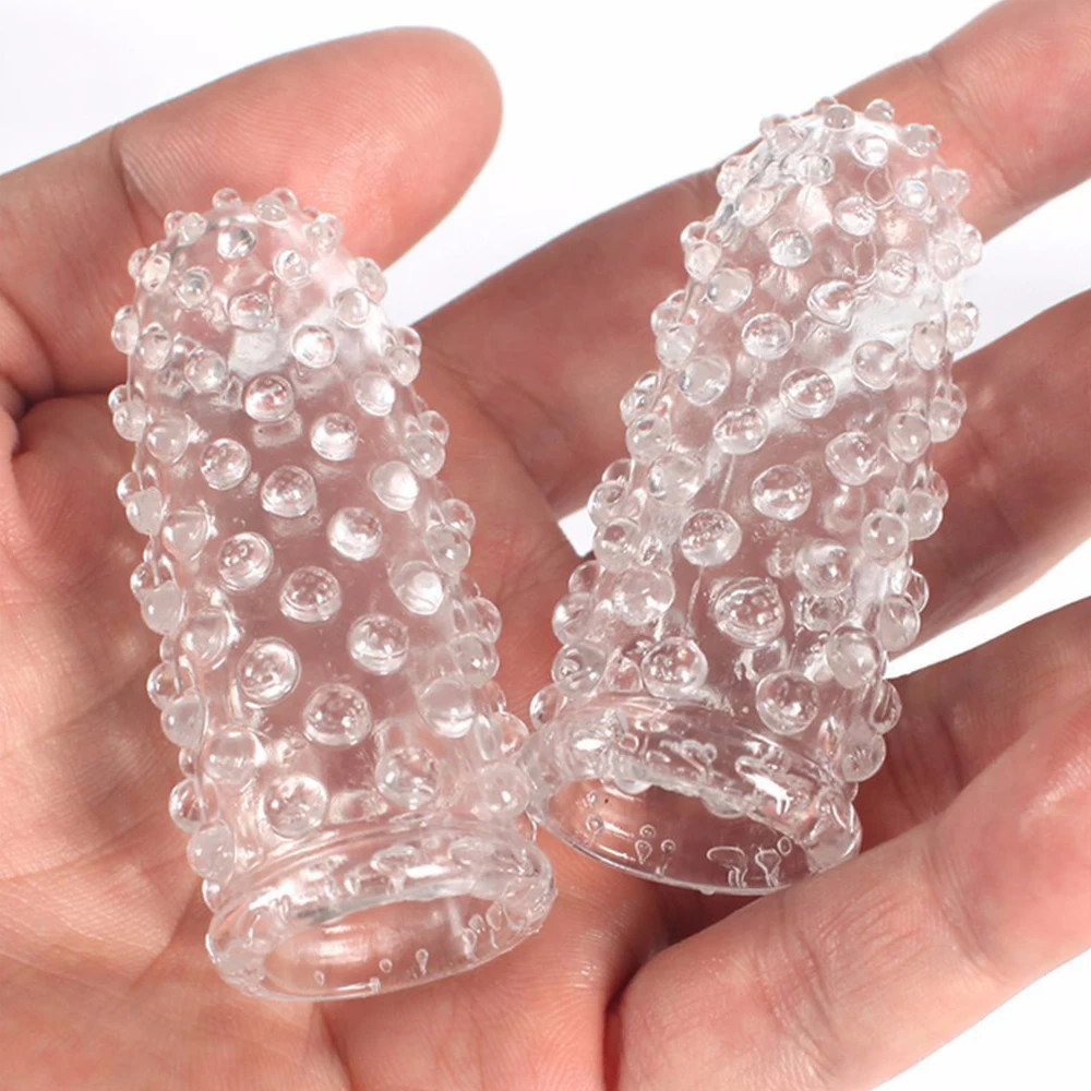 G-spot Stimulation Sex Toys For Couple Finger Condom Reusbled Sex Game for Couple Sex Tool